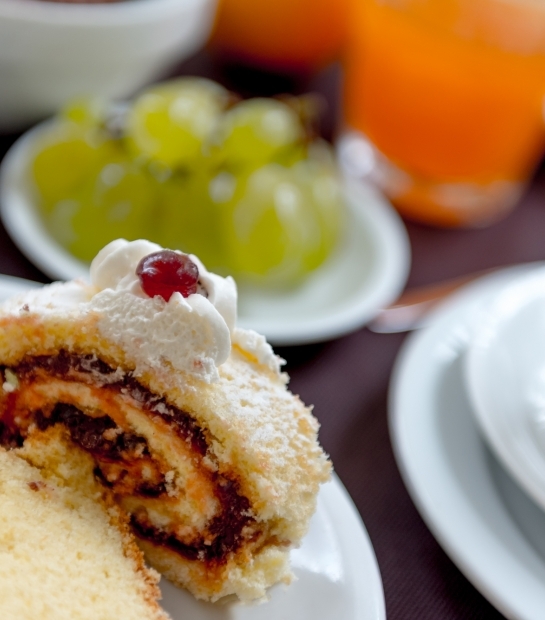 Delizioso trancio di torta